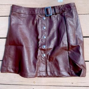Leather skirt